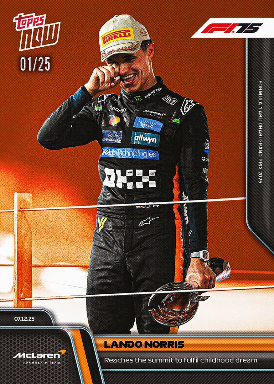 Lando Norris - 2025 Formula 1 Topps NOW - Card 87 - PR: 6698 - Image 5