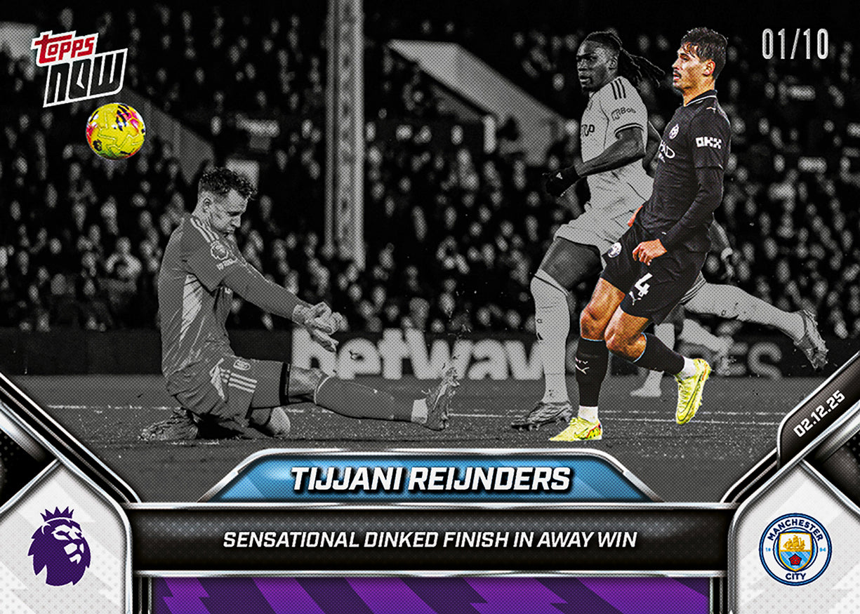 Tijjani Reijnders - 2025-26 Premier League Topps NOW - Card 70 - PR: 184 - Image 4