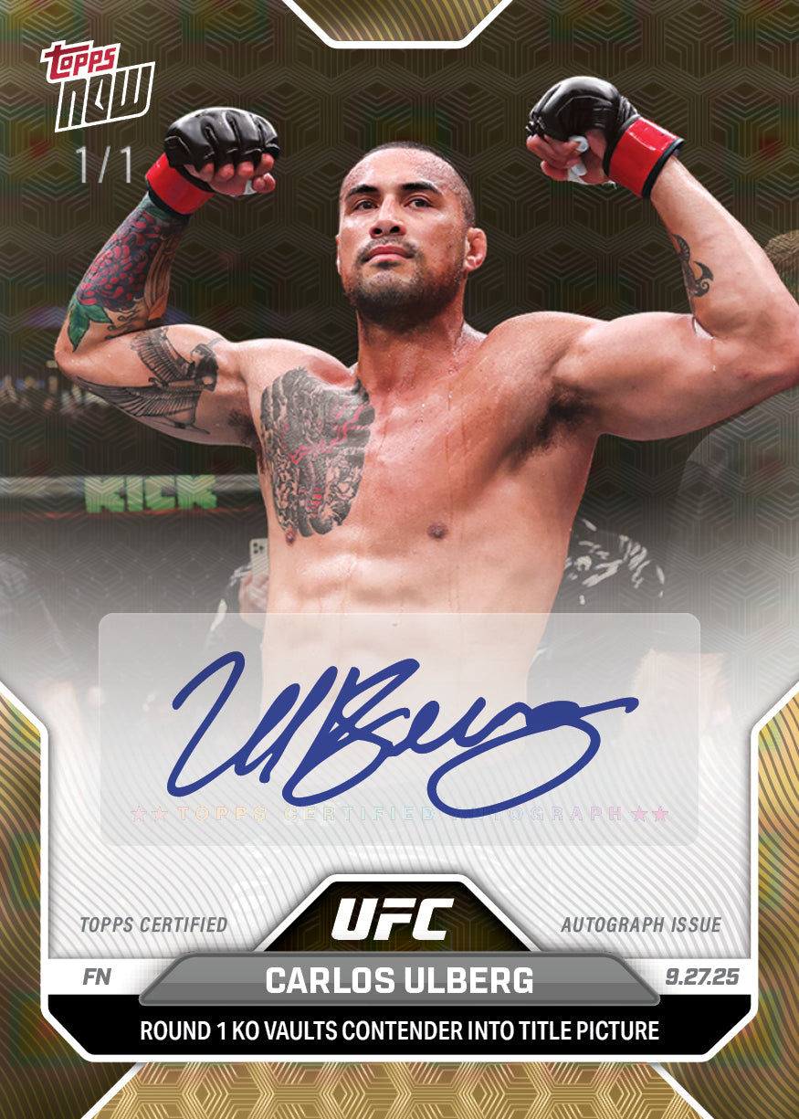 Carlos Ulberg - 2025 UFC Topps NOW - Card 30 - PR: 243 - Image 2