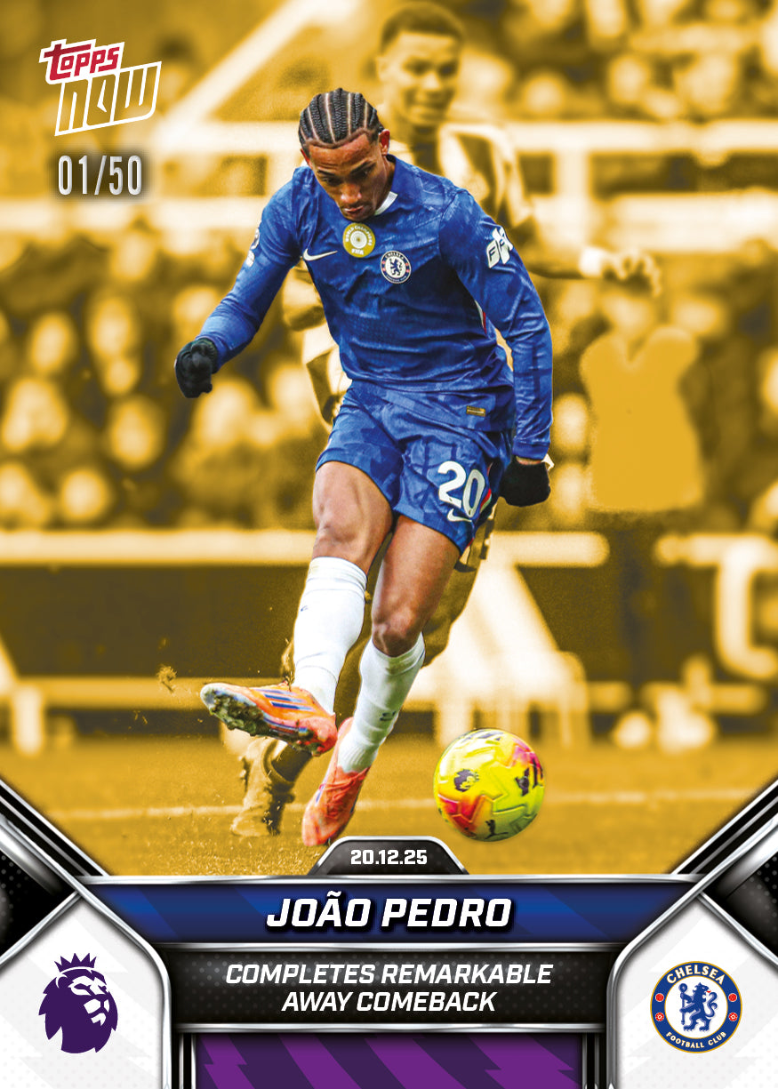João Pedro - 2025-26 Premier League Topps NOW - Card 85 - PR: 482 - Image 6