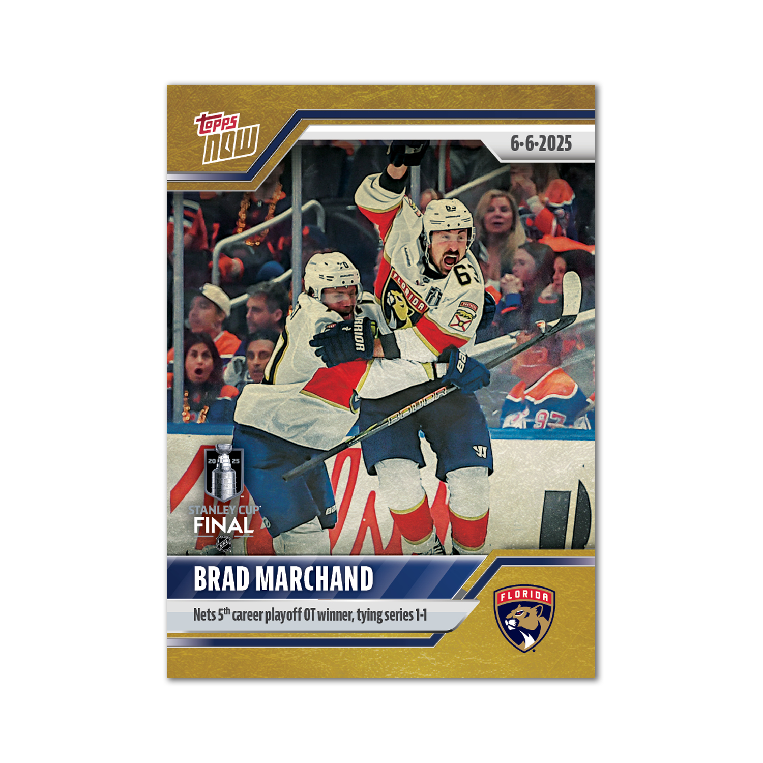 Brad Marchand - 2024-25 NHL Topps NOW - Sticker # 201 Pack - PR: 420 - Image 2