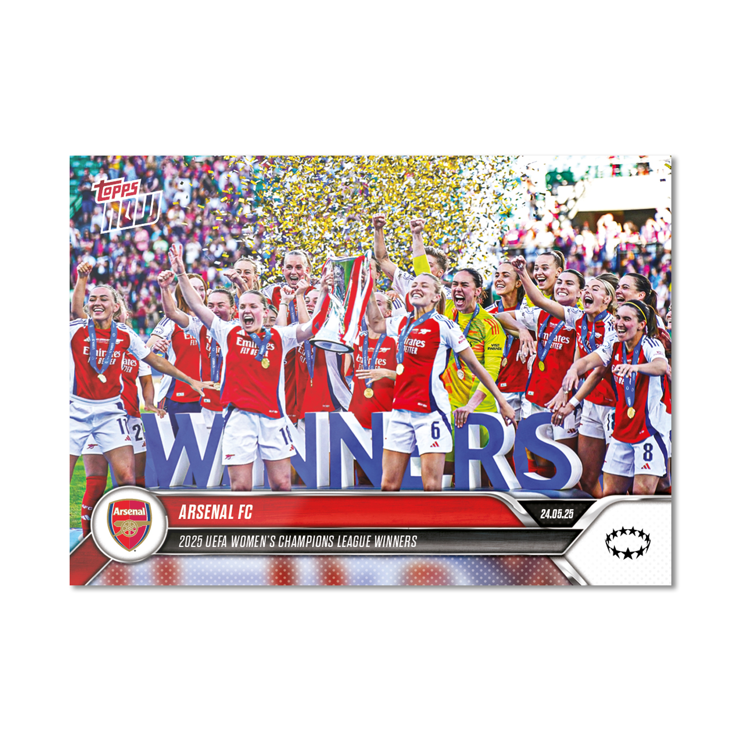 Arsenal FC - 2024-25 UWCL Topps NOW - Card 27 - PR: 1586