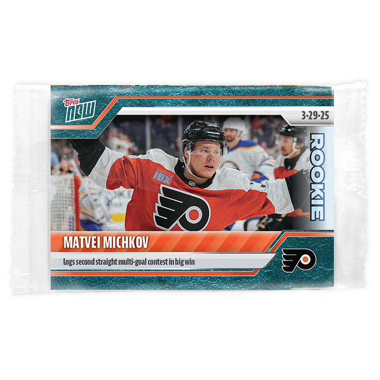 Matvei Michkov - 2024-25 NHL Topps NOW - Sticker # 148 Pack - PR: 975 - Image 3