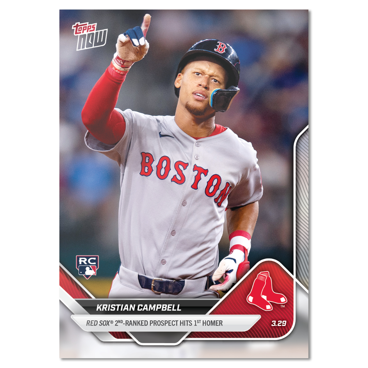 Kristian Campbell - 2025 MLB Topps NOW - Card 20 - PR: 2633