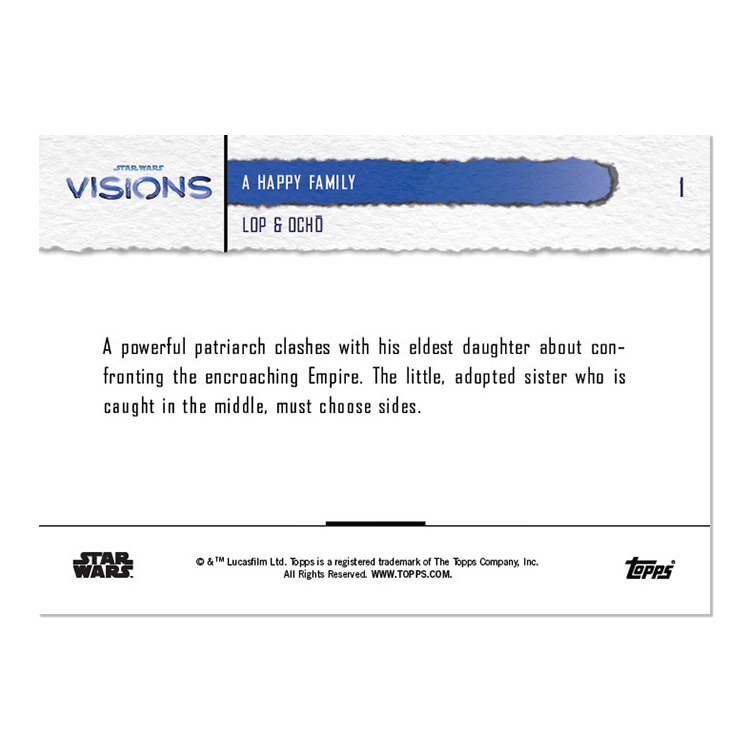 2021 Star Wars Visions TOPPS NOW - 5-Card Pack - Lop & Ocho - PR: 466 - Image 3
