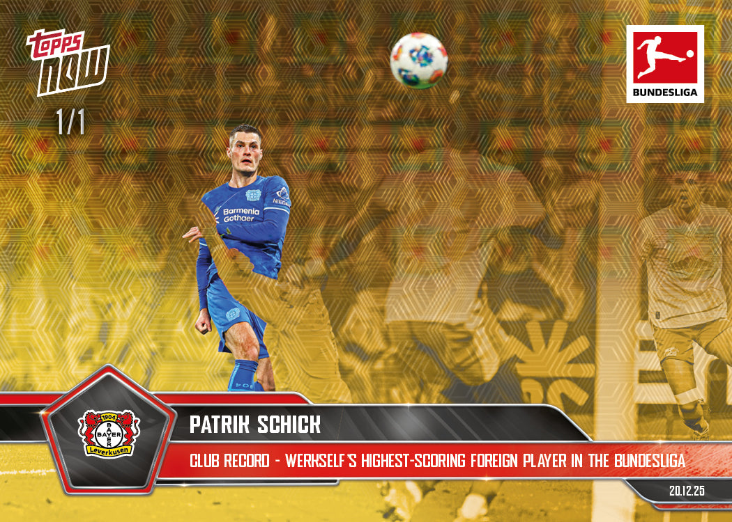 Patrik Schick - 2025-26 Bundesliga Topps NOW - Card 88 - PR: 252 - Image 2