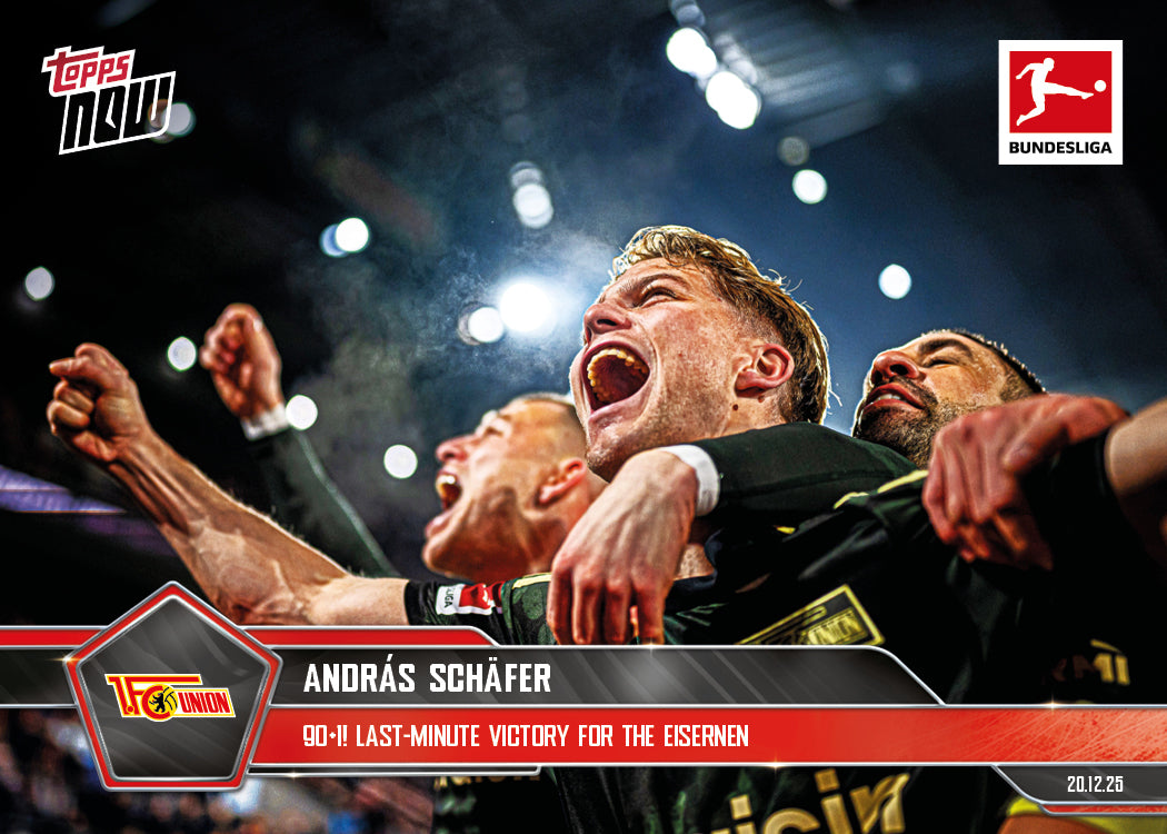 András Schäfer - 2025-26 Bundesliga Topps NOW - Card 85 - PR: 188
