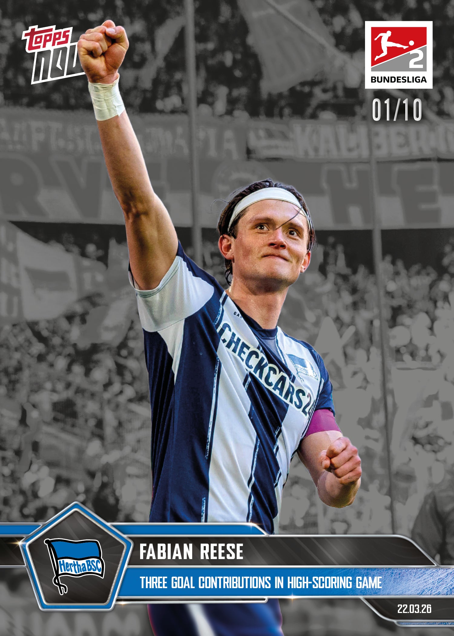 Fabian Reese - 2025-26 Bundesliga Topps NOW - Card 157 - PR: 822 - Image 4