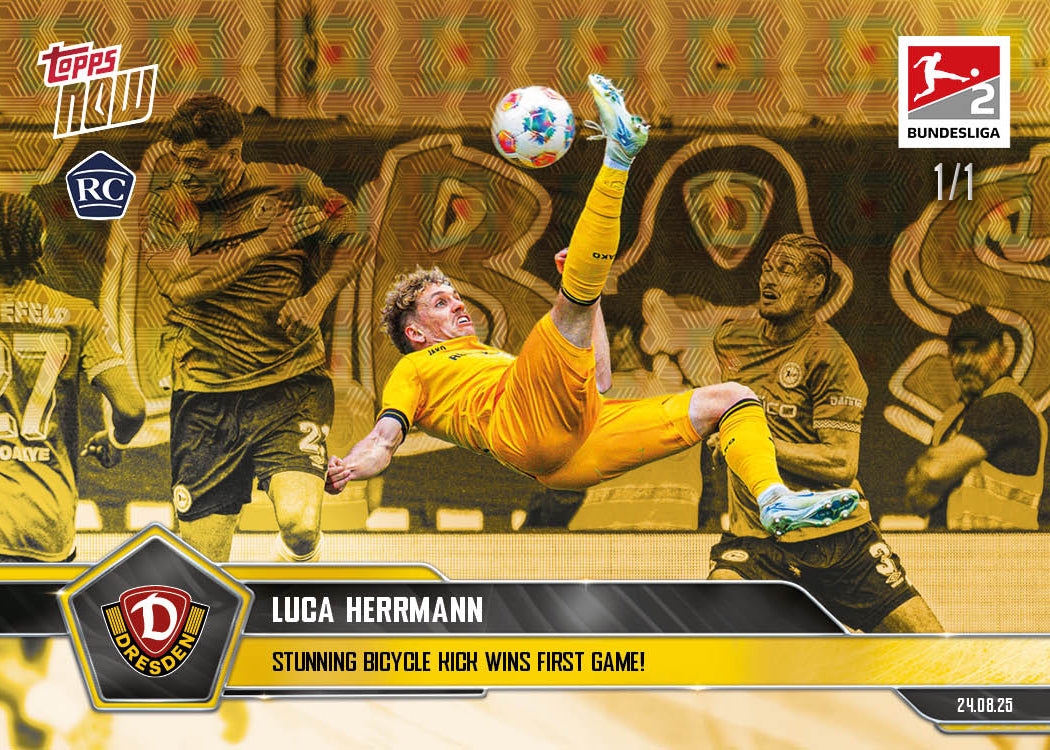 Luca Herrmann - 2025-26 Bundesliga Topps NOW - Card 9 - PR: 370 - Image 2