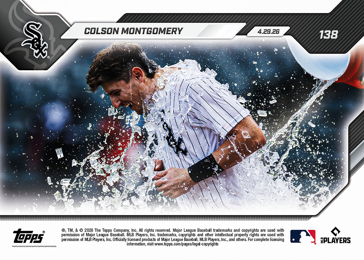 Colson Montgomery - 2026 MLB Topps NOW - Card 138 - PR: 904 - Image 2