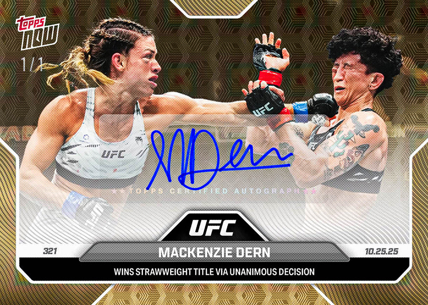 Mackenzie Dern - 2025 UFC Topps NOW - Card 36 - PR: 966 - Image 2