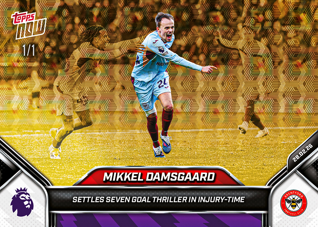 Mikkel Damsgaard - 2025-26 Premier League Topps NOW - Card 146 - PR: 149 - Image 2