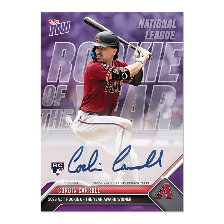 On-Card Autograph # to 99 or Lower - Corbin Carroll - 2023 MLB TOPPS NOW Card OS11 - Image 5
