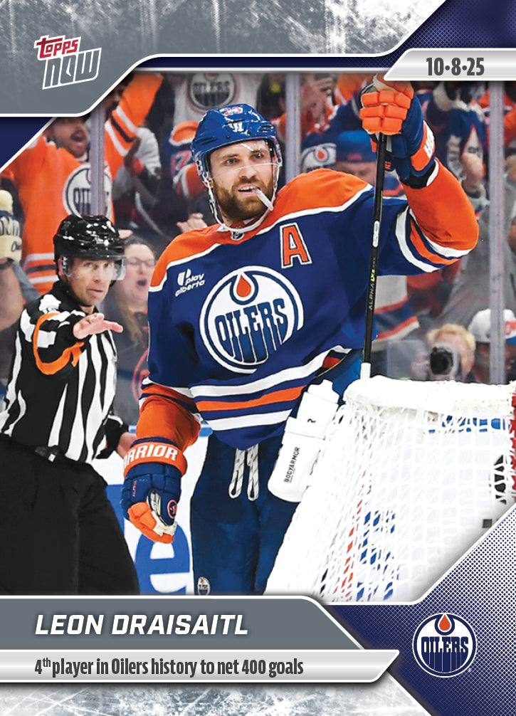 Leon Draisaitl - 2025-26 NHL Topps NOW - Sticker # 3 Pack - PR: 145