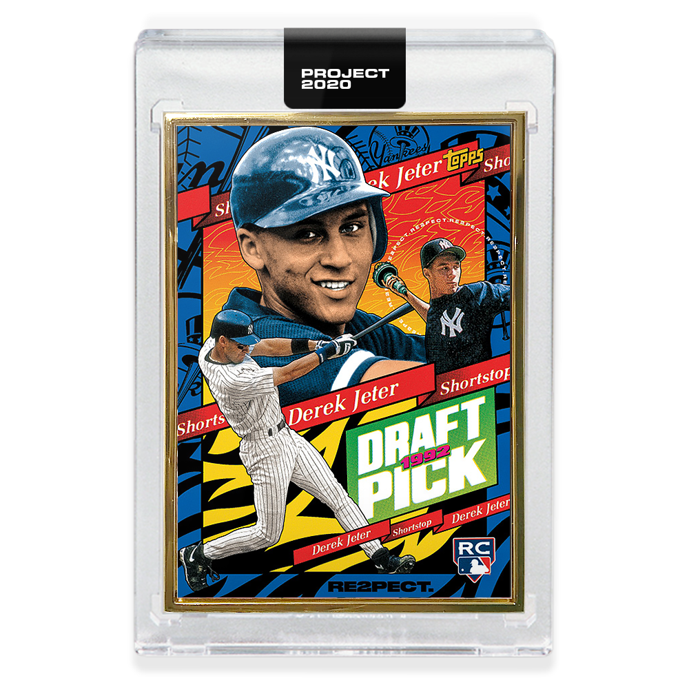 Alternative view of Topps PROJECT 2020 Card 200 - 1993 Derek Jeter by Tyson Beck - Print Run: 7285