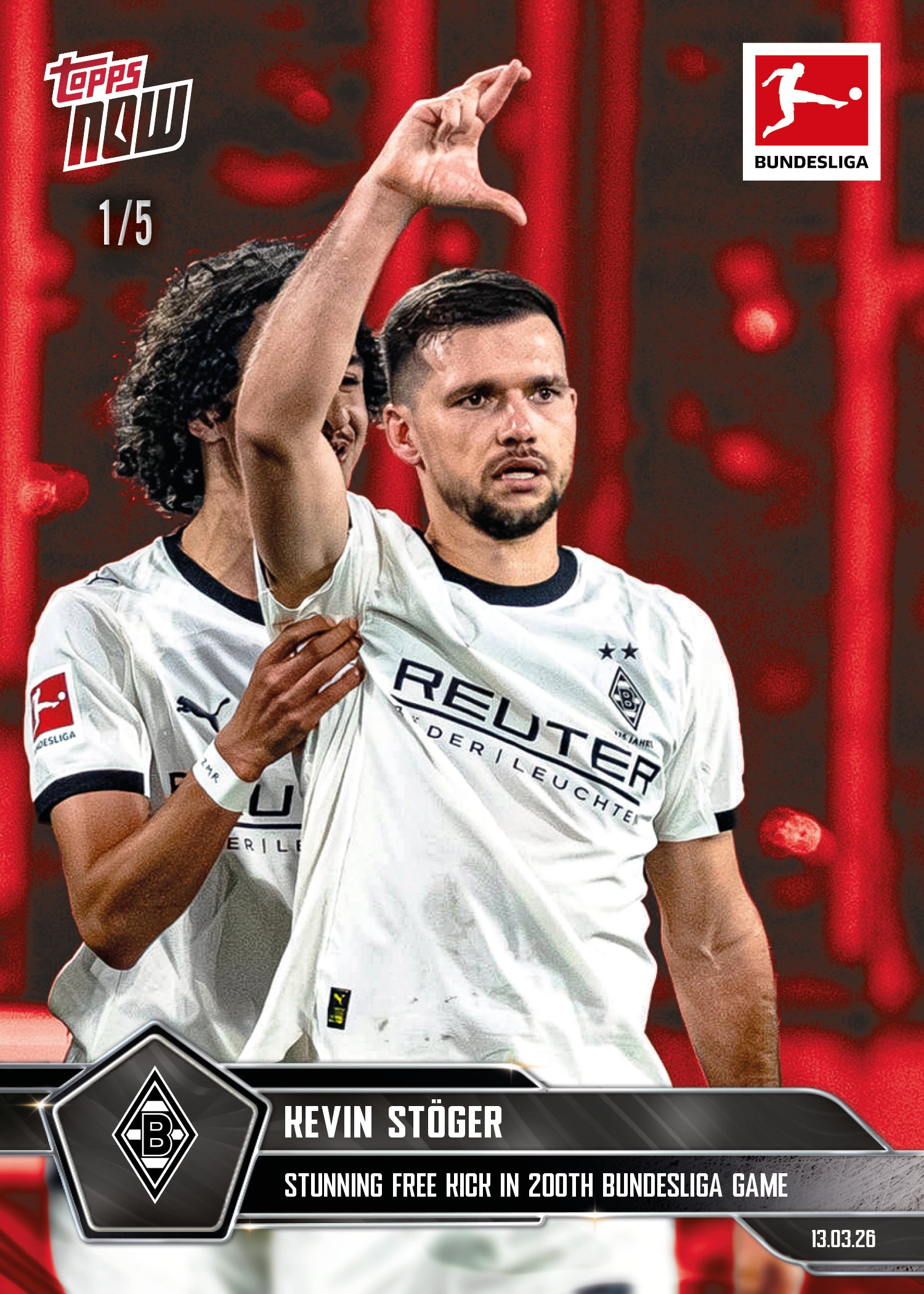 Kevin Stöger - 2025-26 Bundesliga Topps NOW - Card 146 - PR:147 - Image 3