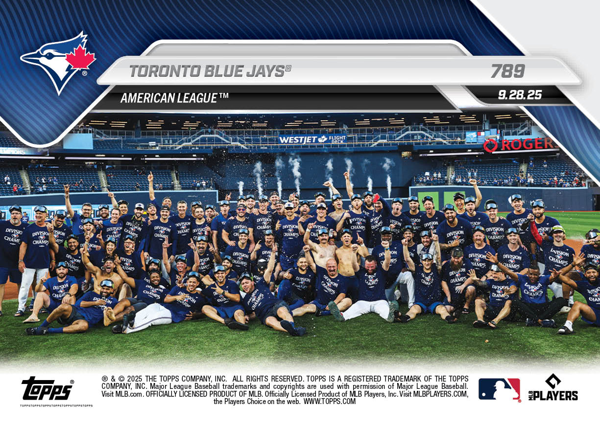 Toronto Blue Jays - 2025 MLB Topps NOW - Card 789 - PR: 730 - Image 2