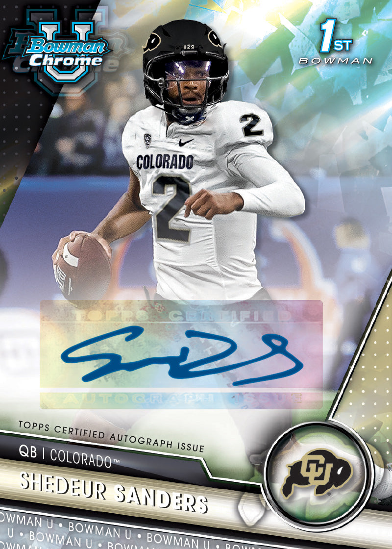 2023 Bowman University Chrome Football Sapphire Edition - Hobby Box - Image 4