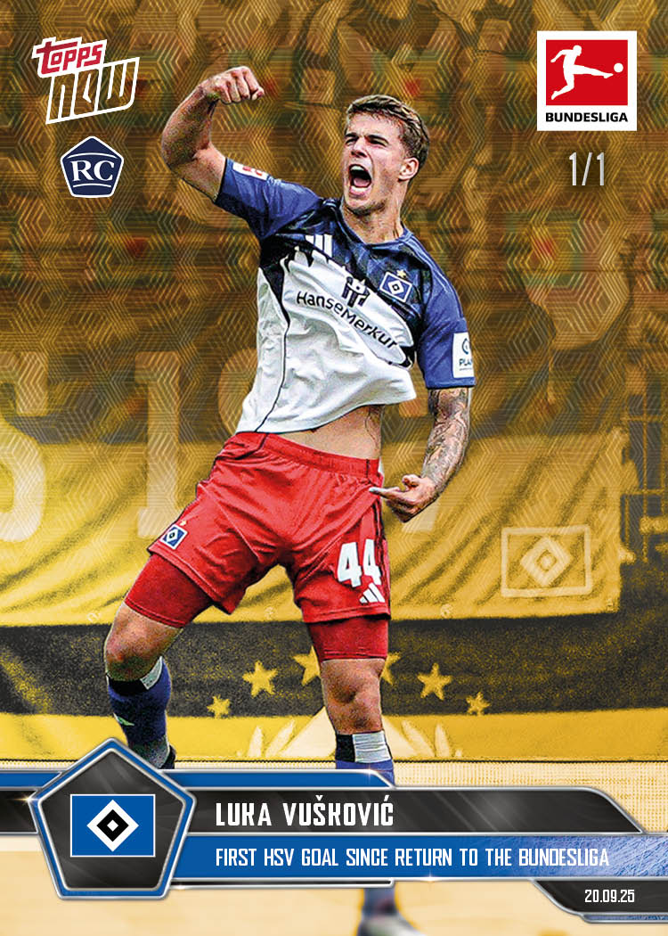 Luka Vušković - 2025-26 Bundesliga Topps NOW - Card 24 - PR: 1885 - Image 2