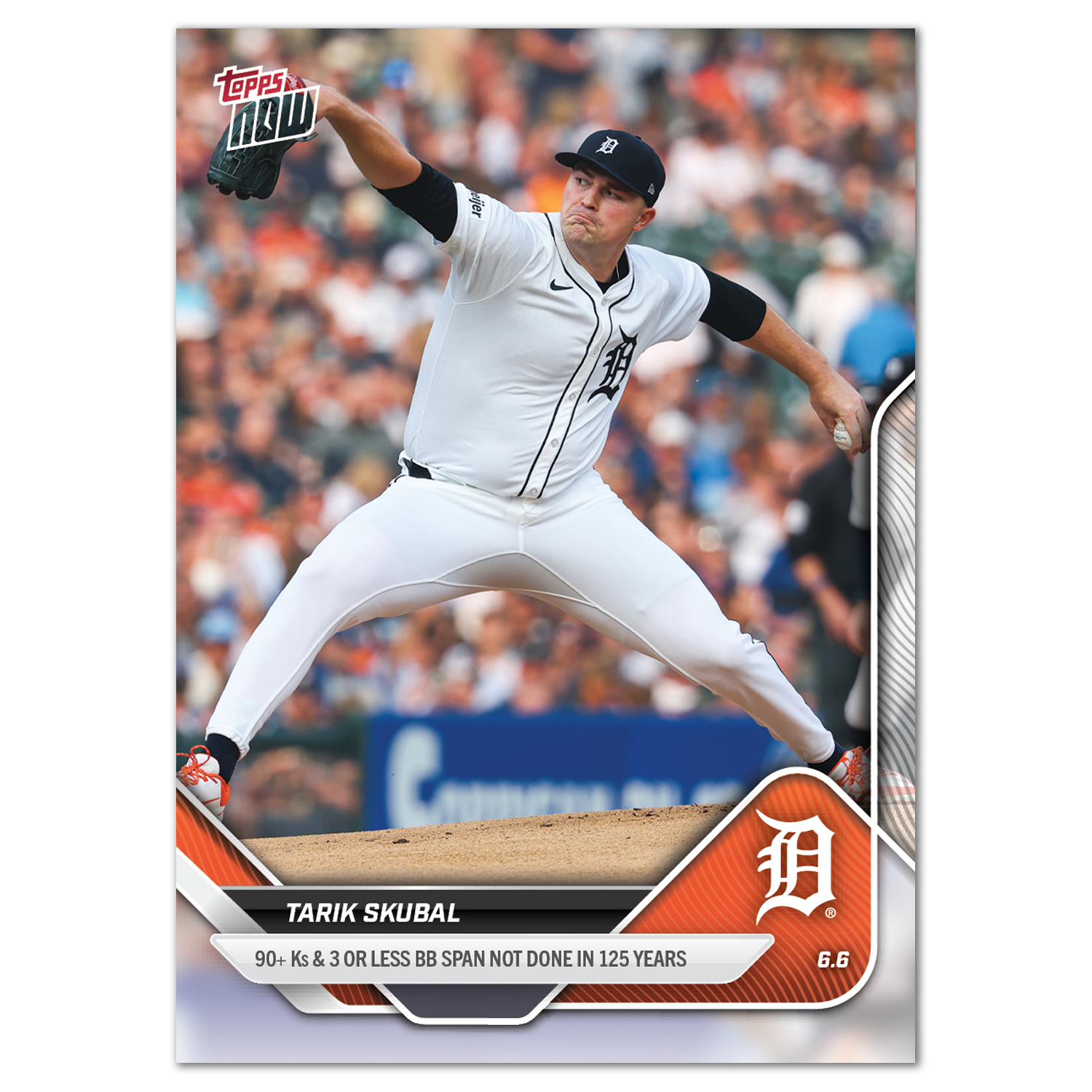 Tarik Skubal - 2025 MLB Topps NOW - Card 263 - PR: 1353