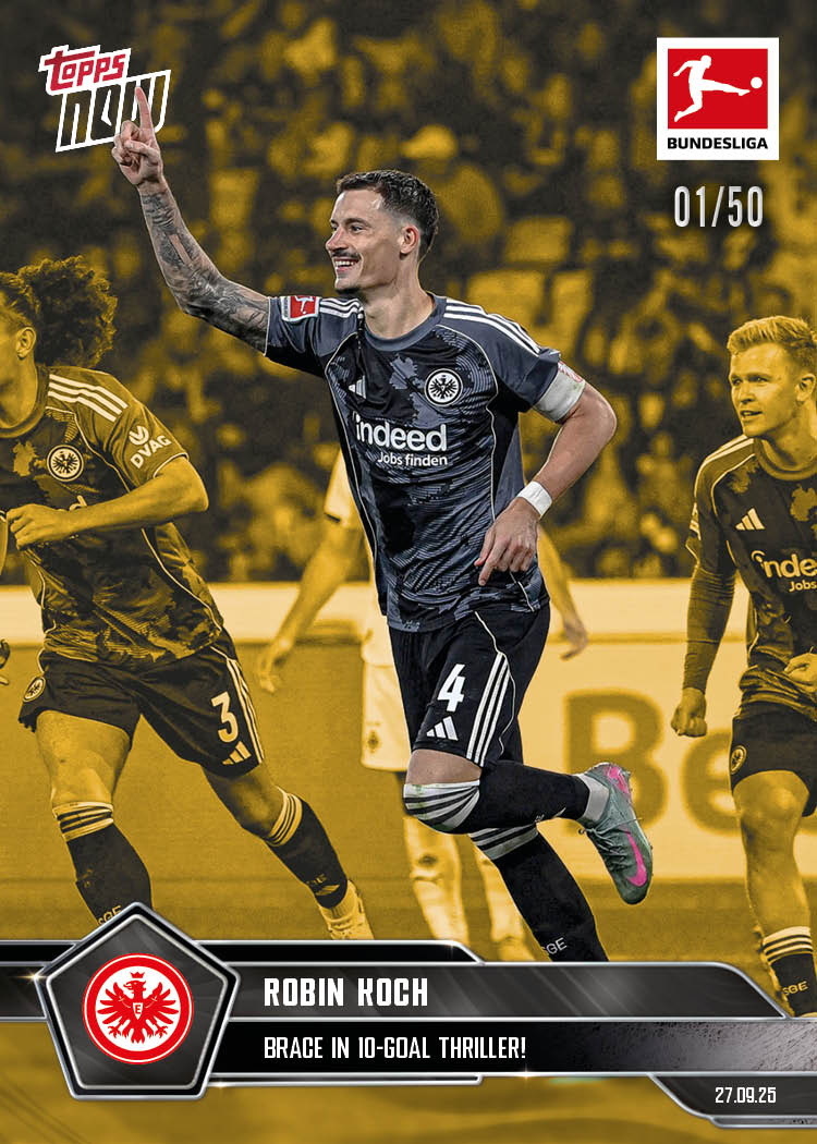 Robin Koch - 2025-26 Bundesliga Topps NOW - Card 35 - PR: 157 - Image 6