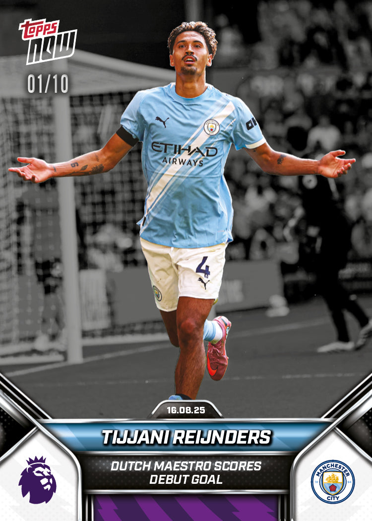 Tijjani Reijnders - 2025-26 Premier League Topps NOW - Card 1 - PR: 867 - Image 4
