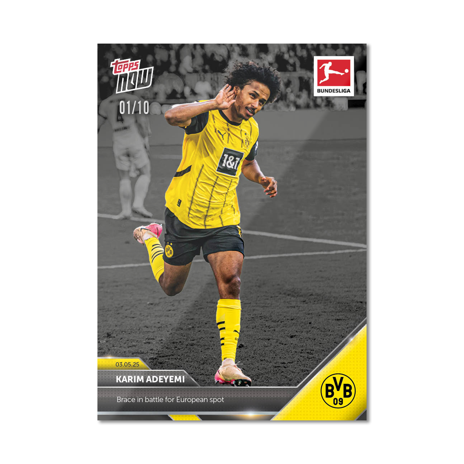 Karim Adeyemi - 2024-25 Bundesliga Topps NOW - Card 180 - PR: 37 - Image 4