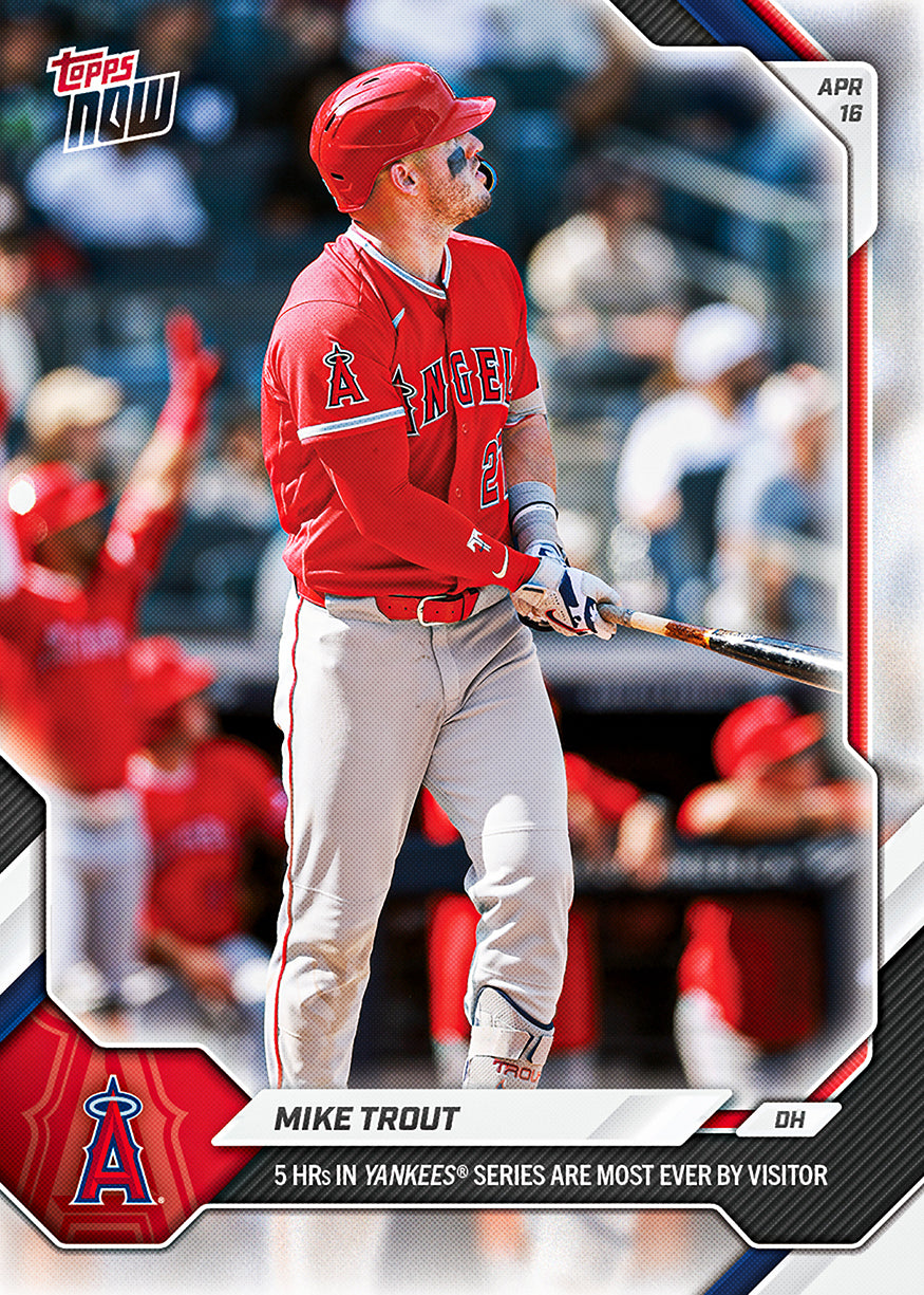 Mike Trout - 2026 MLB Topps NOW - Card 91 - PR: 3881