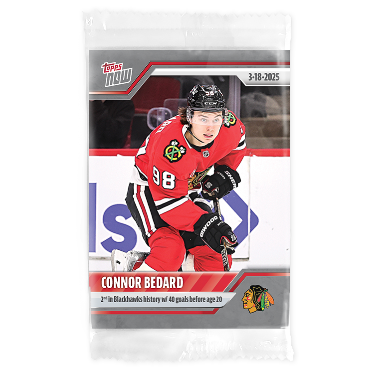 Connor Bedard - 2024-25 NHL Topps NOW - Sticker # 138 Pack - PR: 455