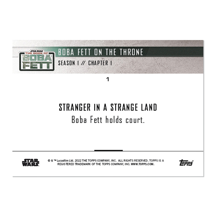 2022 Star Wars TOPPS NOW - 5-Card Pack - Book of Boba Fett Chapter 1 - PR: 2623 - Image 4