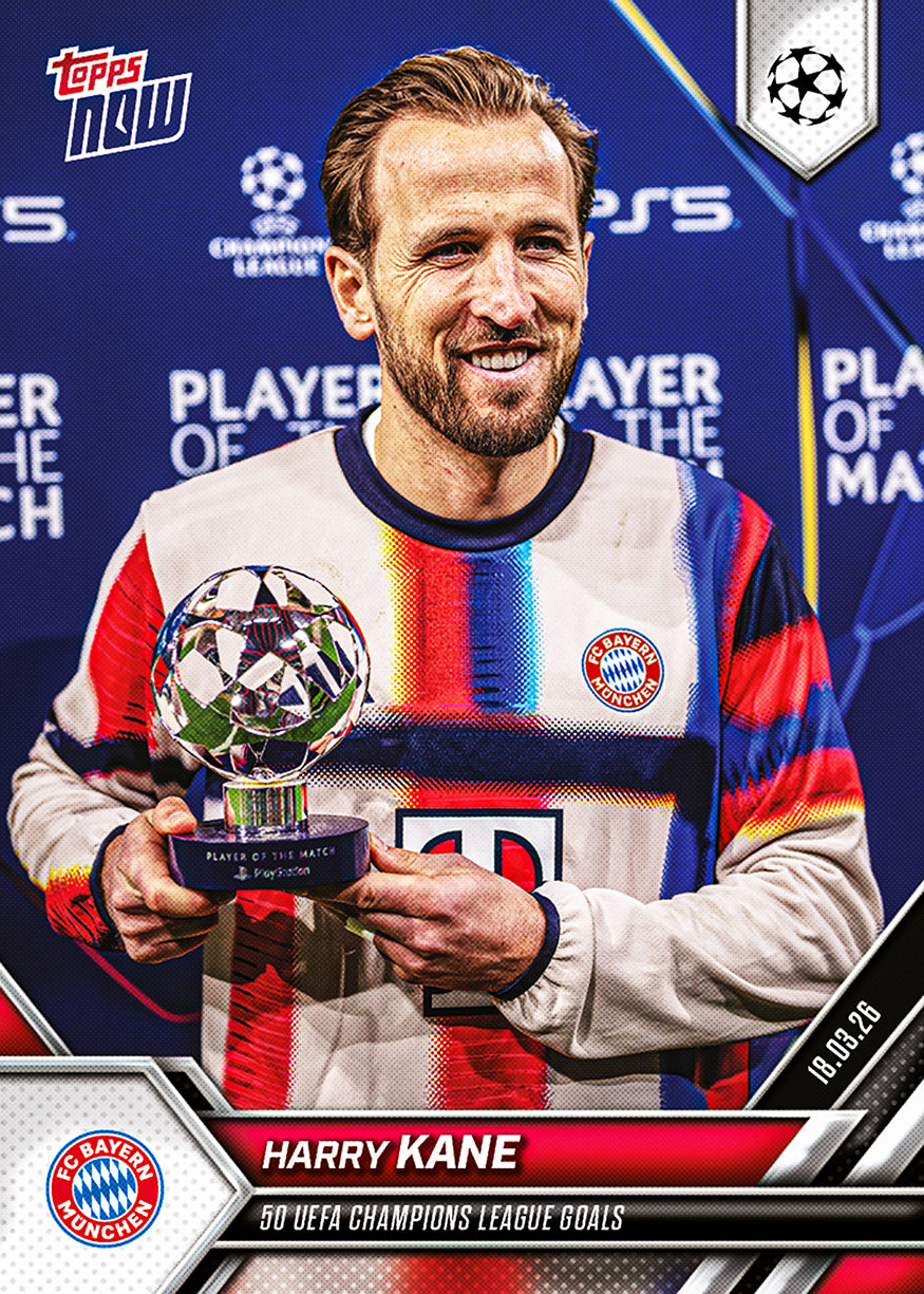 Harry Kane - 2025-26 UCL Topps NOW - Card 110 - PR: 1148 - Image 2