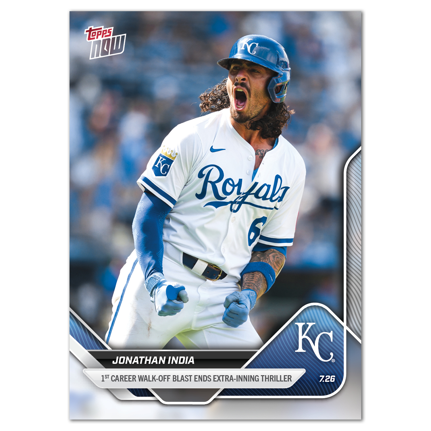Jonathan India - 2025 MLB Topps NOW - Card 468 - PR: 544