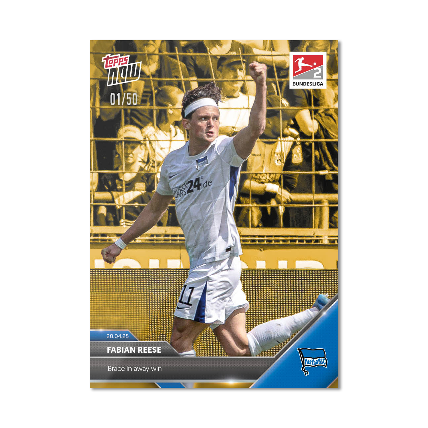 Fabian Reese - 2024-25 Bundesliga Topps NOW Card 171 - PR: 184 - Image 7