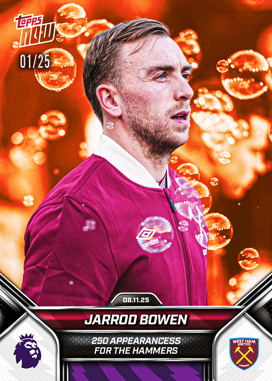 Jarrod Bowen - 2025-26 Premier League Topps NOW - Card 53 - PR: 467 - Image 5