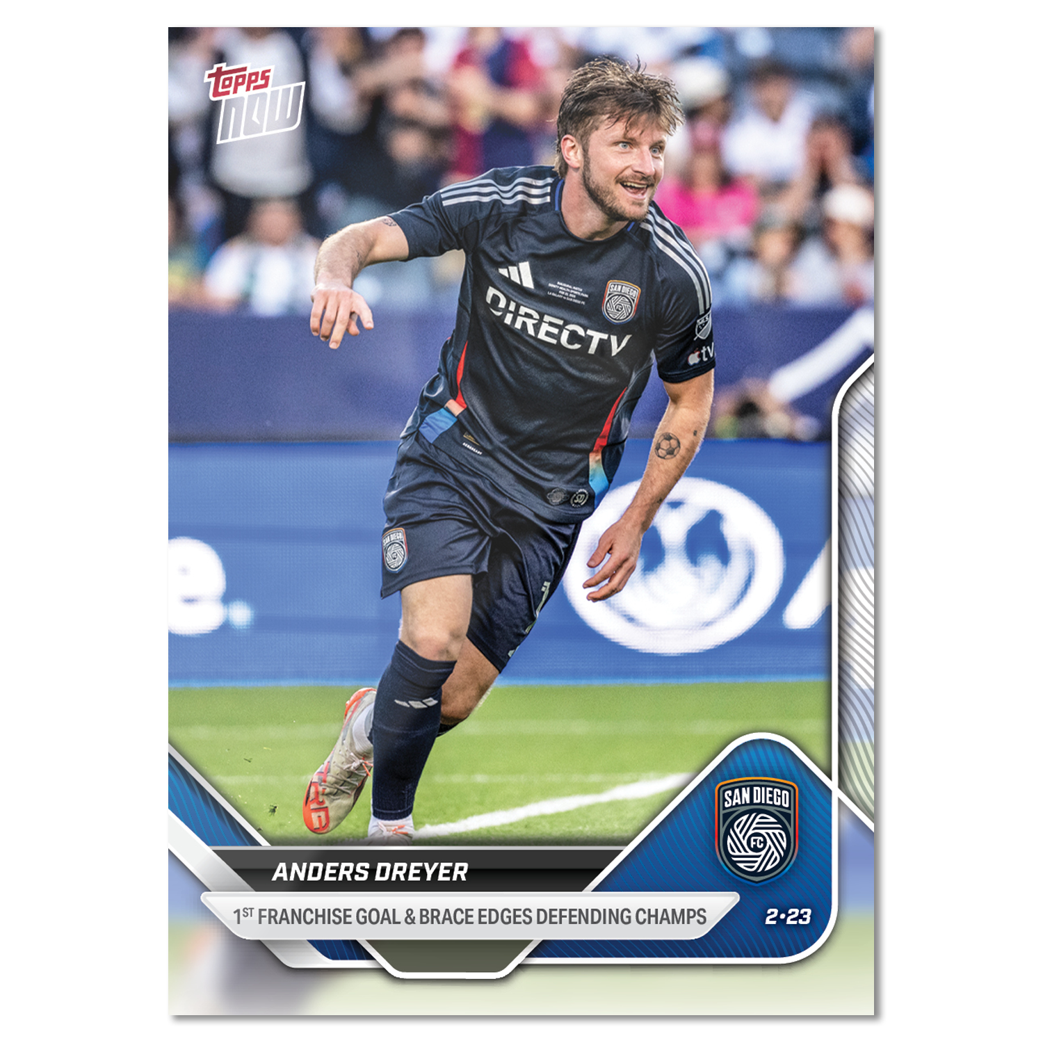 Anders Dreyer - 2025 MLS Topps NOW - Card 5 - PR: 854