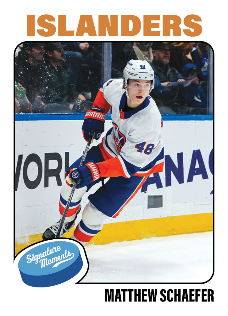Matthew Schaefer - 2025-26 NHL Topps NOW - Sticker # 95 Pack - PR: 2115 - Image 2