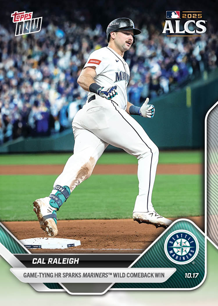 Cal Raleigh - 2025 MLB Topps NOW - Card 881 - PR: 7683 - Image 3