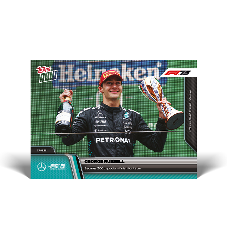 George Russell - 2025 Formula 1 Topps NOW Card 22 - PR: 370