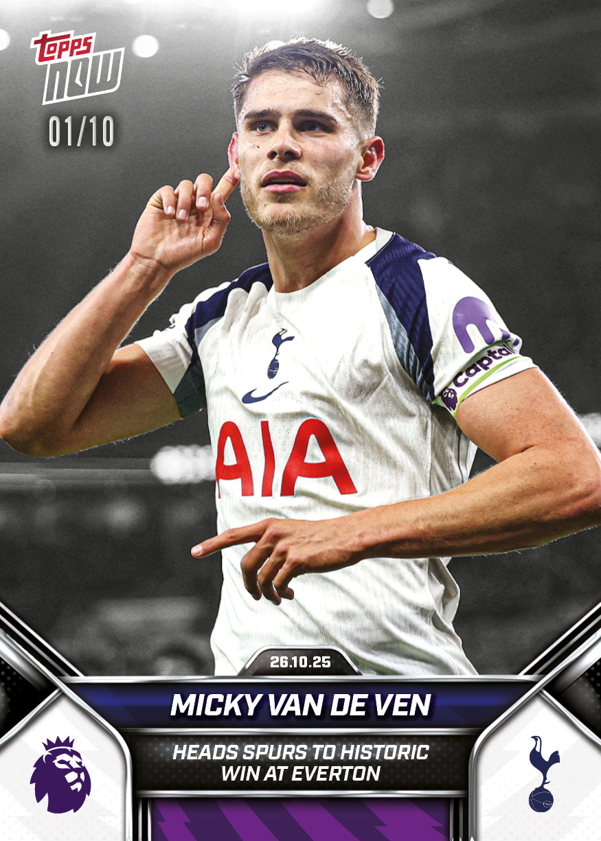Micky van de Ven - 2025-26 Premier League Topps NOW - Card 43 - PR: 510 - Image 4