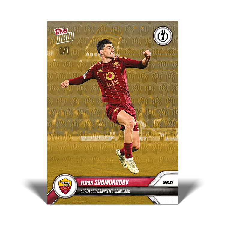 Eldor Shomurodov - 2024-25 UEL TOPPS NOW Card 21 - PR: 75 - Image 6