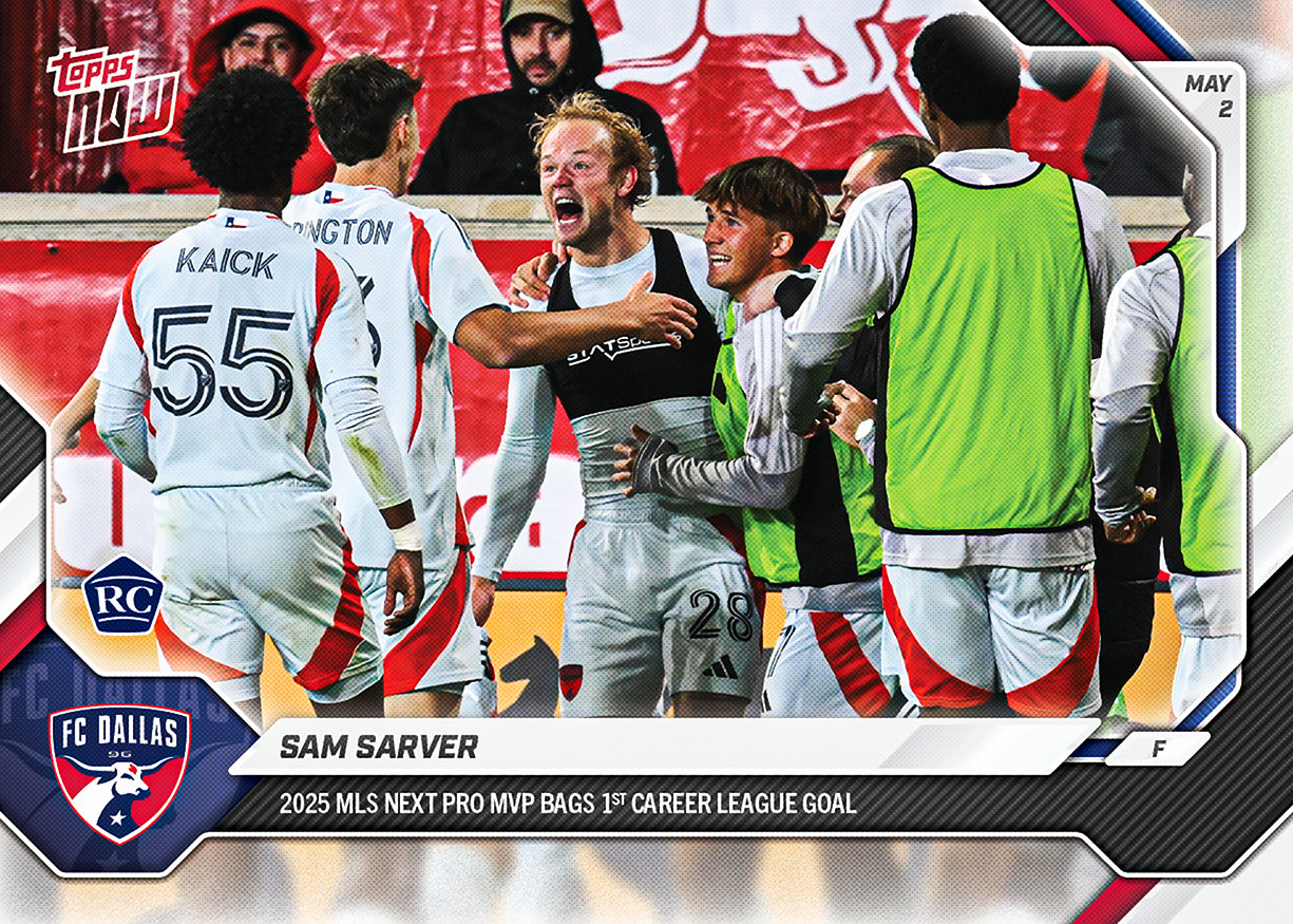 Sam Sarver - 2026 MLS Topps NOW - Card 37 - PR: 291