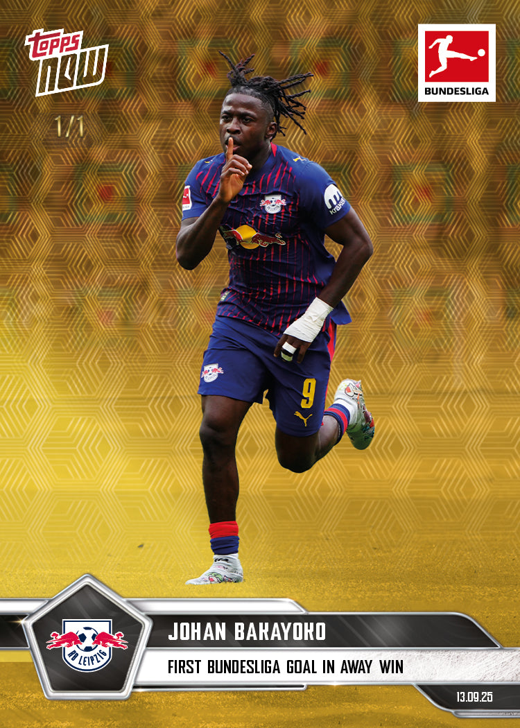 Johan Bakayoko - 2025-26 Bundesliga Topps NOW - Card 18 - PR: 126 - Image 2