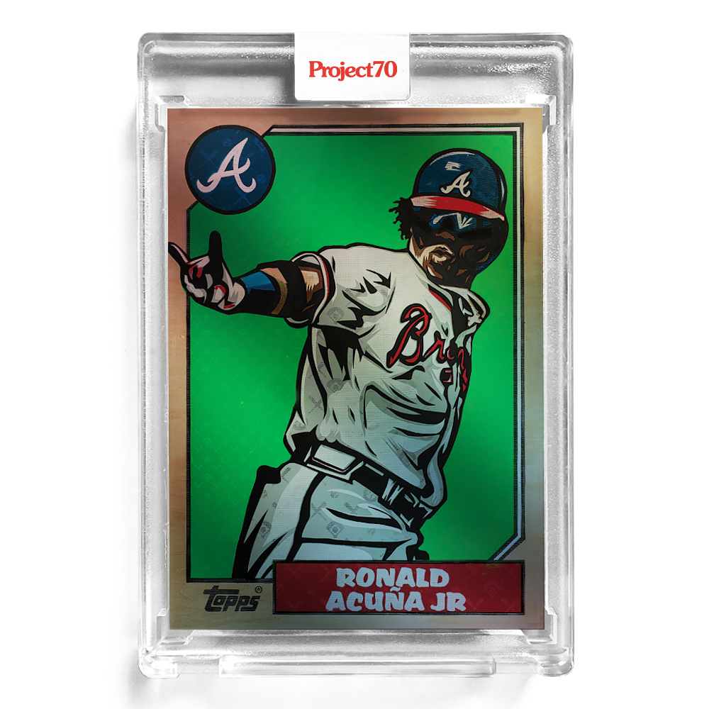 Topps Project70 Card 56 - 1987 Ronald Acuna Jr. by Blake Jamieson - Print Run: 6111 - Image 3