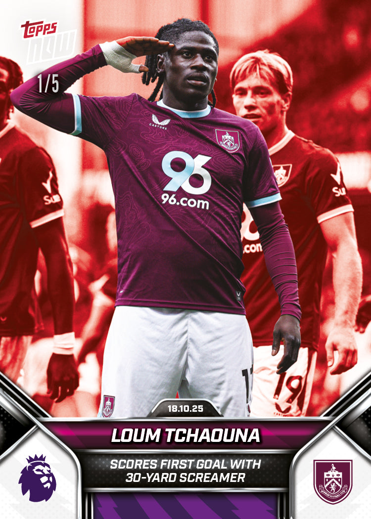 Loum Tchaouna - 2025-26 Premier League Topps NOW - Card 38 - PR: 214 - Image 3