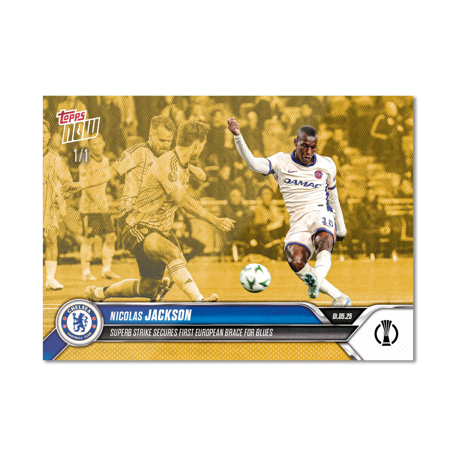 Nicolas Jackson - 2024-25 UECL Topps NOW - Card 9 - PR: 92 - Image 2