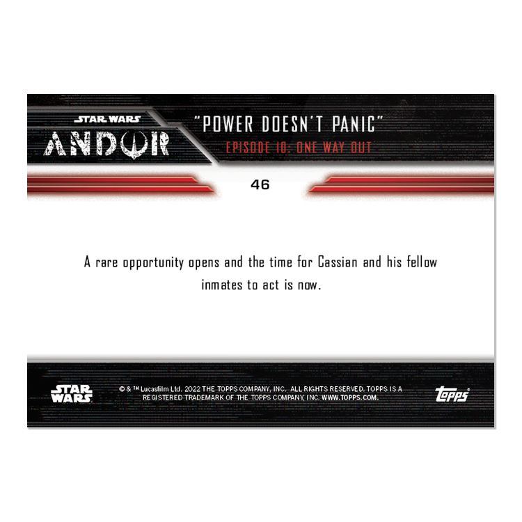 2022 TOPPS NOW Star Wars: Andor Episode 10 - 5 Card Set - PR: 679 - Image 3