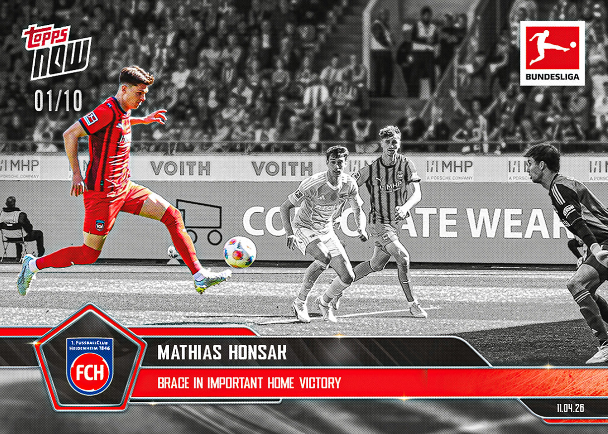 Mathias Honsak - 2025-26 Bundesliga Topps NOW - Card 168 - PR: 40 - Image 4