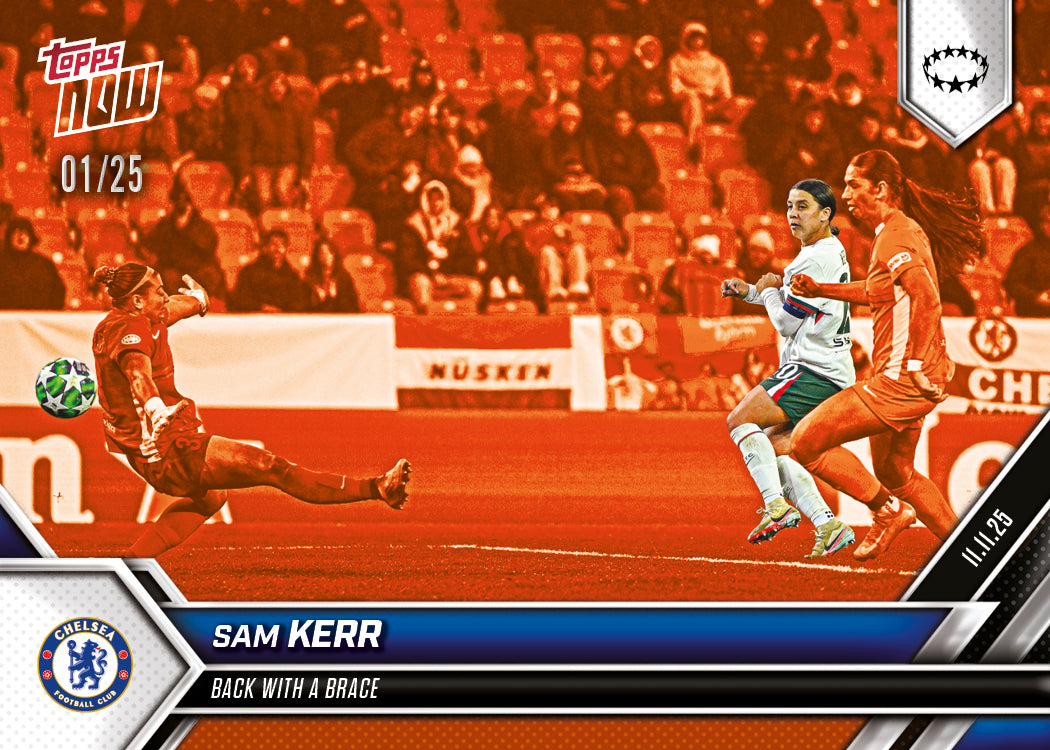 Sam Kerr - 2025-26 UWCL Topps NOW - Card 7 - PR: 156 - Image 5