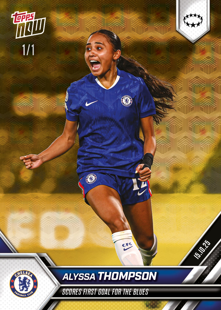 Alyssa Thompson - 2025-26 UWCL Topps NOW - Card 3 - PR: 632 - Image 2