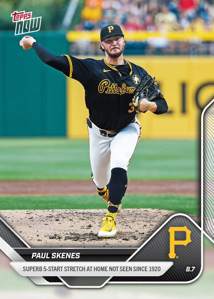 Paul Skenes - 2025 MLB Topps NOW - Card 531 - PR: 3504